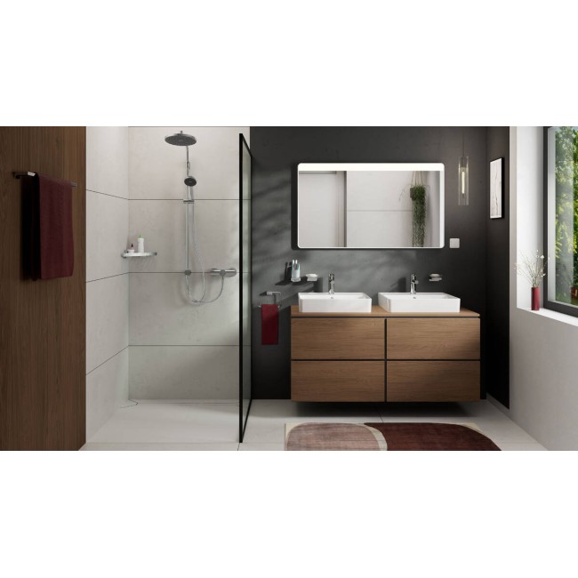 Консоль 980/550 Xilesa E з вирізом посередині для накладної раковини, 54270550 Cashmere Oak