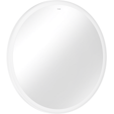 Дзеркало Xarita Lite S 900/900 з круговим LED світильником, білий матовий 54967700