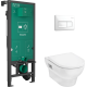 Комплект інсталяційна система з унітазом та кнопкою змиву 60301450 hansgrohe GladeLake S