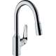 Смеситель hansgrohe Focus M42 для кухонной мойки с выдвижным душем, хром 71821000