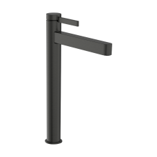 Змішувач hansgrohe Finoris CoolStart для раковини зі зливним гарнітуром, чорний матовий хром 76072340