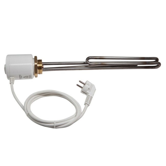 Тэн Tenko 2,5 кВт, резьба 1"1/4 ,гнутый,с термостатом, нерж.