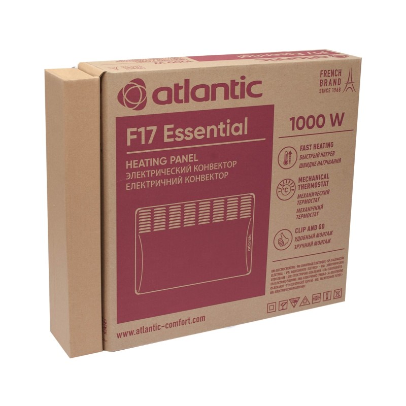 Электроконвектор Atlantic F17 Essential Mobile CMG BL-Meca/M (1000W) с комплектом ножек