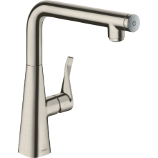 Смеситель hansgrohe Metris Select для кухонной мойки 14847800 под сталь