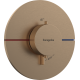 Термостат hansgrohe ShowerSelect Comfort S для душа 15559140 бронза