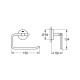 Grohe BauCosmopolitan Держатель туалетной бумаги без крышки (40457001)