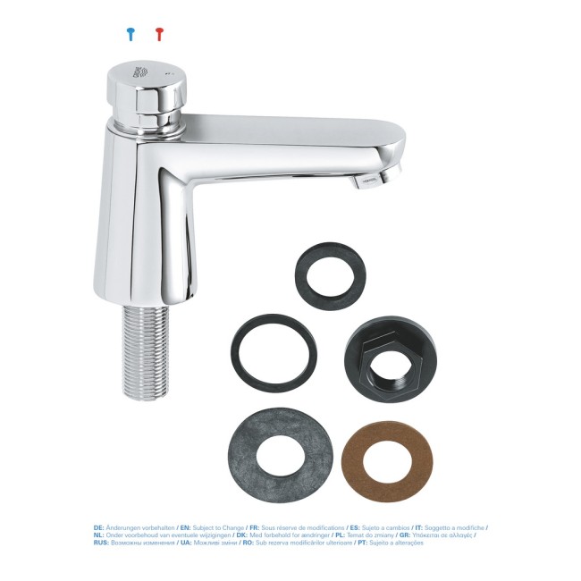 Grohe Euroeco Cosmopolitan T Нажимний автоматичний вертикальний вентиль без функції змішування (36265000)