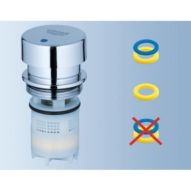 Grohe Euroeco Cosmopolitan T Нажимний автоматичний вертикальний вентиль без функції змішування (36265000)