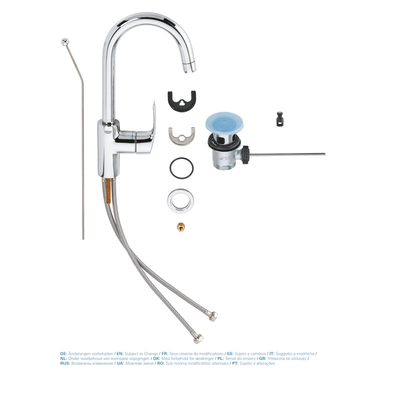 Grohe Eurosmart Смеситель однорычажный для раковины L-Size (23537002)