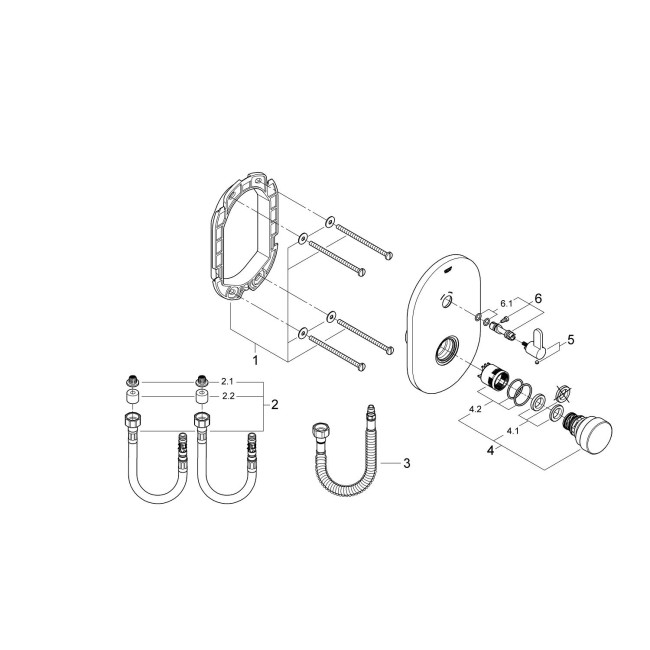 Grohe Eurosmart Cosmopolitan T Автоматичний нажимний змішувач для душу із змішуванням (36321000)