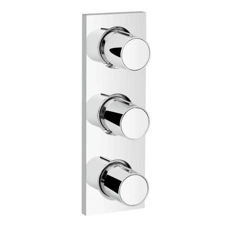 <i>GROHE SPA</i> Grohtherm F Внешняя часть встраиваемого вентиля, 3 выхода (27625000)