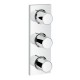 <i>GROHE SPA</i> Grohtherm F Внешняя часть встраиваемого вентиля, 3 выхода (27625000)