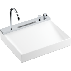 Умывальник 580/475 с хромированным смесителем hansgrohe Avalegra AquaUnit QuickClean+, 22472000