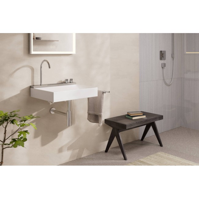 Умывальник 580/475 с хромированным смесителем hansgrohe Avalegra AquaUnit QuickClean+, 22472000
