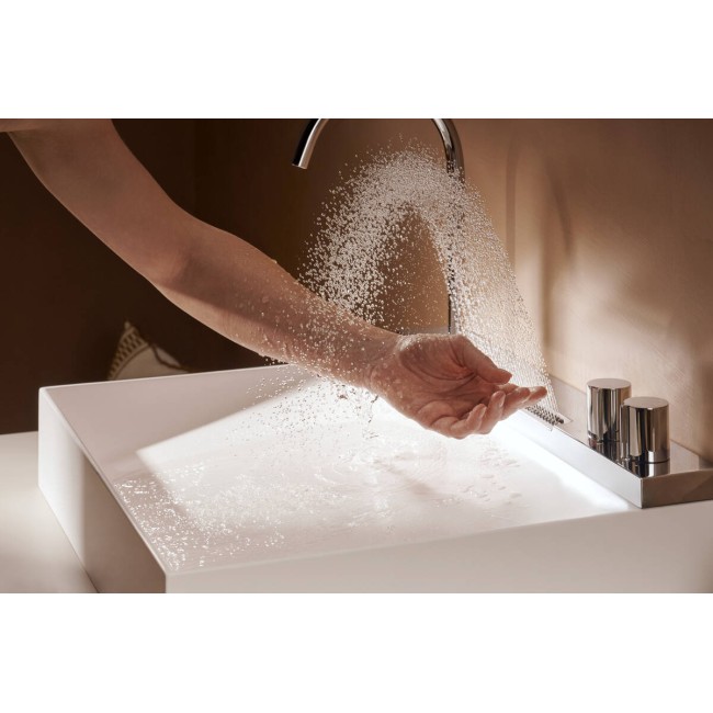 Умывальник 580/475 с хромированным смесителем hansgrohe Avalegra AquaUnit QuickClean+, 22472000