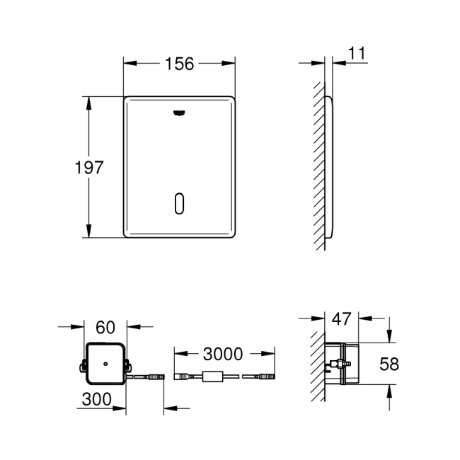 Grohe Tectron Skate Інфрачервона електроніка для змивного бачка унітазу GD 2  (38698SD1)