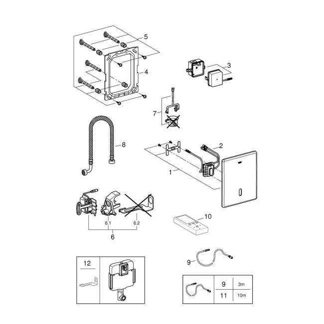 Grohe Tectron Skate Інфрачервона електроніка для змивного бачка унітазу GD 2  (38698SD1)