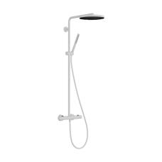 Душевая система hansgrohe Pulsify S Puro Showerpipe 260 1jet с термостатом EcoSmart 24223700 белый матовый