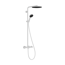 Душевая система hansgrohe Pulsify S Puro Showerpipe 260 1jet с термостатом 24236700 белый матовый