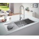Grohe Мойка для кухни 1160 x 520 мм, 1 чаша, матовая, в уровень со столешницей (31582SD0)