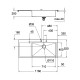 Grohe Мойка для кухни 1160 x 520 мм, 1 чаша, матовая, в уровень со столешницей (31582SD0)