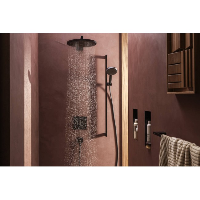 Верхній душ hansgrohe Raindance Alive S, 300 1jet EcoSmart 24521670, чорний матовий