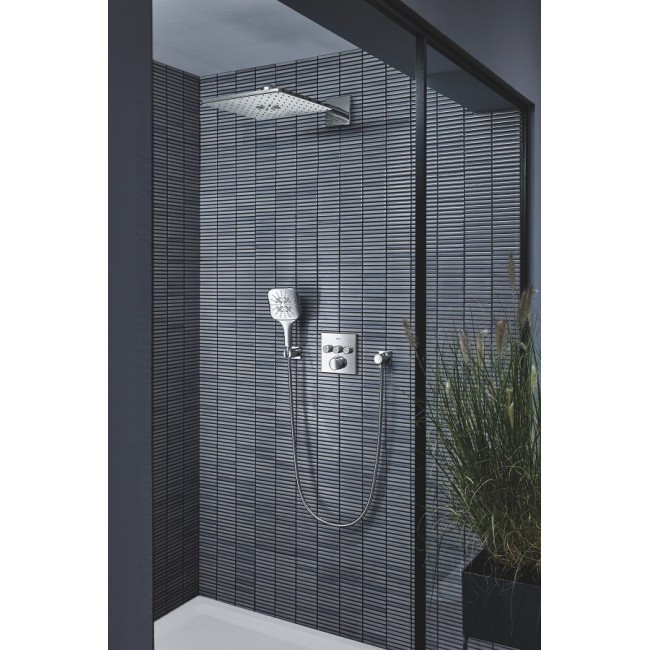 Grohe Rainshower 310 SmartActive Cube Верхний душ с душевым кронштейном 430 мм, 2 режима  (26479000)
