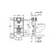 Grohe Rapid SL Комплект для унитаза 2-в-1, монтажная высота 0.82 м (38948000)