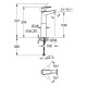 Grohe BauEdge New Смеситель однорычажный для раковины XL-Size (23761001)