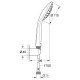 Grohe QuickFix Vitalio Joy 110 Mono Душевой набор с 1 режимом струи (27324000)