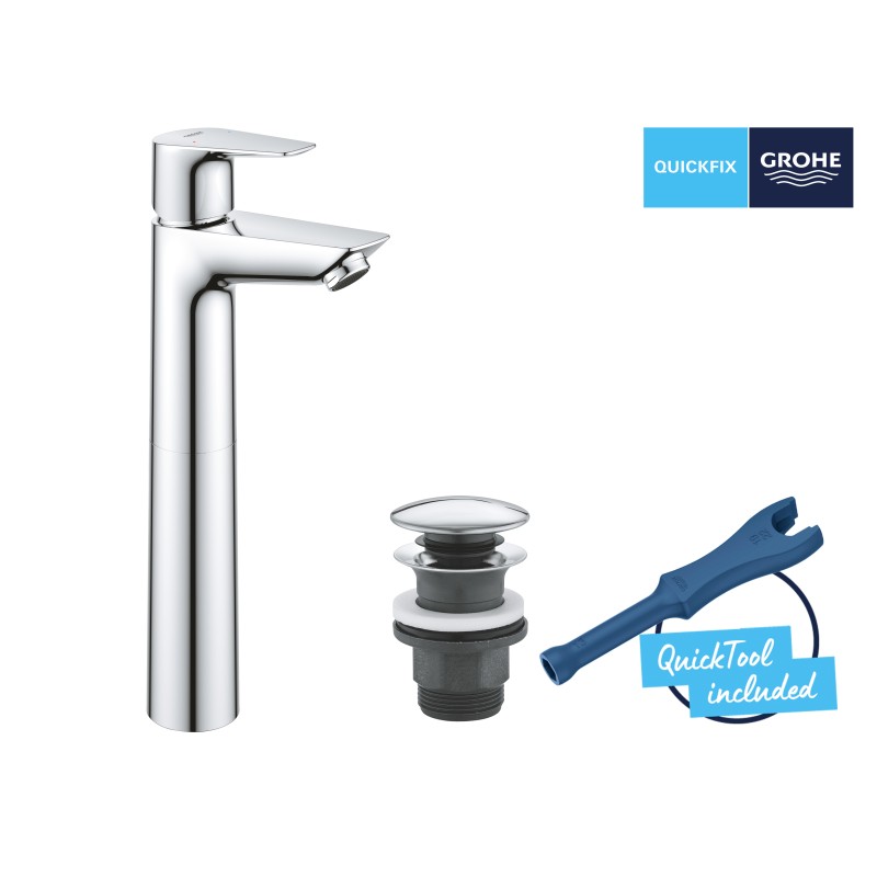 Grohe QuickFix StartEdge Смеситель однорычажный для раковины XL-Size (23777001)