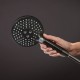 Душова система hansgrohe Raindance S 240 1jet PowderRain EcoSmart+ з термостатом, 28823340 чорний матовий хром