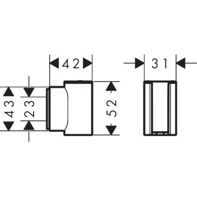 Держатель для ручного душа hansgrohe Porter Fine, 28885700 белый матовый
