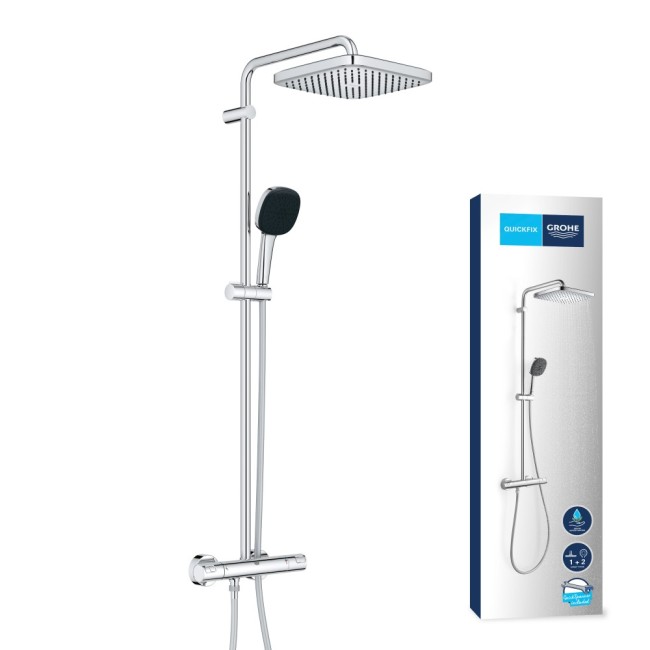 Grohe Vitalio Comfort 250 Душевая система с термостатом для настенного монтажа (26696001)