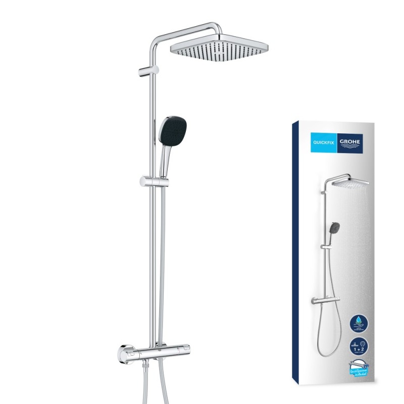 Grohe Vitalio Comfort 250 Душевая система с термостатом для настенного монтажа (26696001)