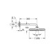 Grohe Tempesta 250 Cube Bерхний душ с кронштейном к стене с WaterSaving (266872430)