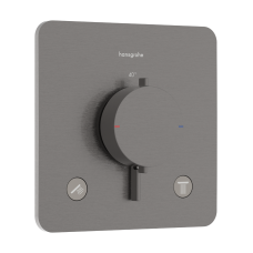 Термостат скрытого монтажа hansgrohe Ecostat Comfort Q 2 function, 33713340 черный матовый хром