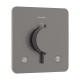 Термостат скрытого монтажа hansgrohe Ecostat Comfort Q 2 function, 33713340 черный матовый хром