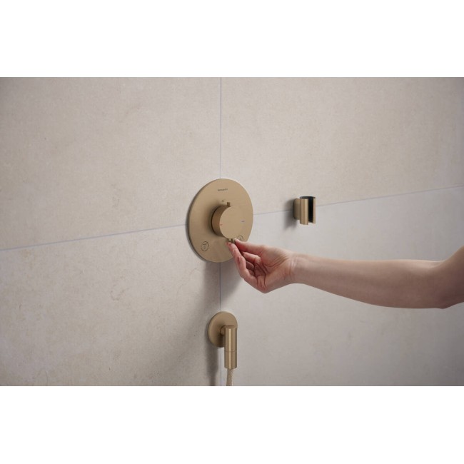 Термостат скрытого монтажа hansgrohe Ecostat Comfort S 2 function, 33715140 бронза