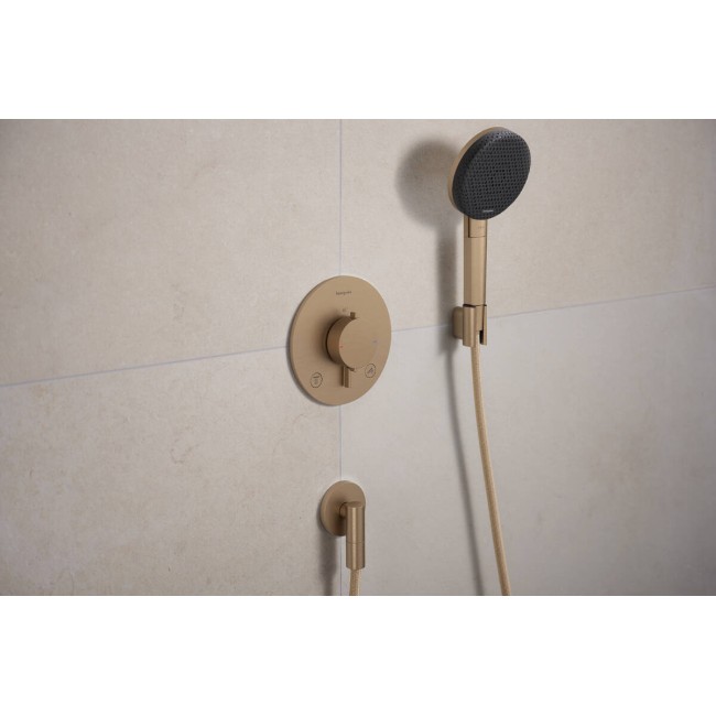 Термостат скрытого монтажа hansgrohe Ecostat Comfort S 2 function, 33715140 бронза
