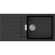 Мийка для кухні hansgrohe S52 S520-F480 43358170 з сушилкою зліва, чорний графіт