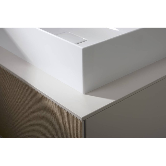 Консоль 1570/550 Xevolos E з 2 вирізами для встановлення накладної раковини, 54211780 Sand Matt Beige