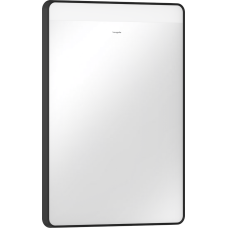 Зеркало Xarita Lite Q 500/700 с горизонтальным LED светильником, черный матовый 54956670