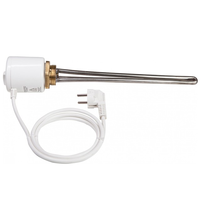 Тэн Tenko RS-R 0,8 кВт, резьба 1"1/4 ,прямой, с термостатом, нерж.