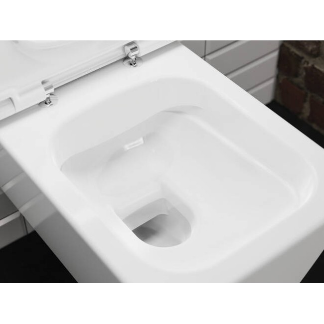 Унітаз підвісний hansgrohe EluPura Q AquaFall Flush 60194450, без сидіння та кришки