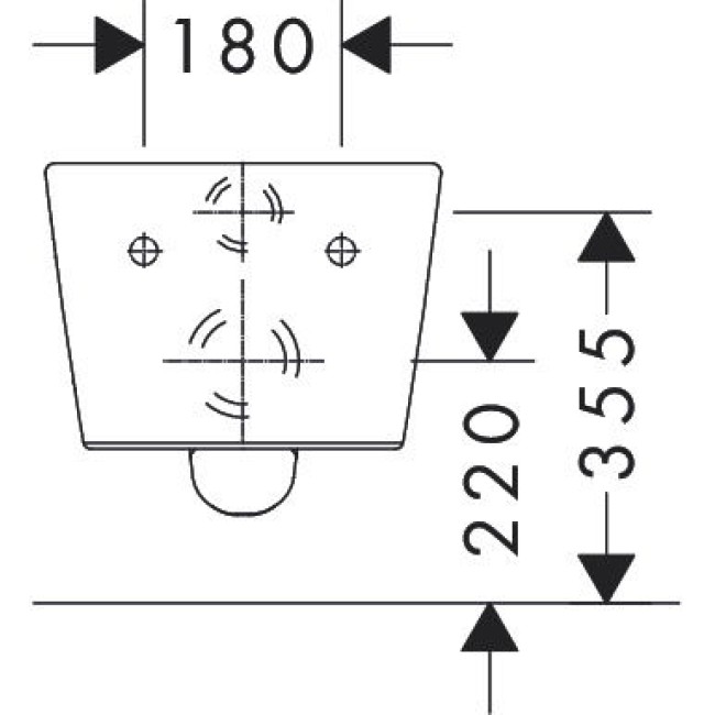 Унітаз підвісний hansgrohe EluPura Q AquaFall Flush 60194450, без сидіння та кришки