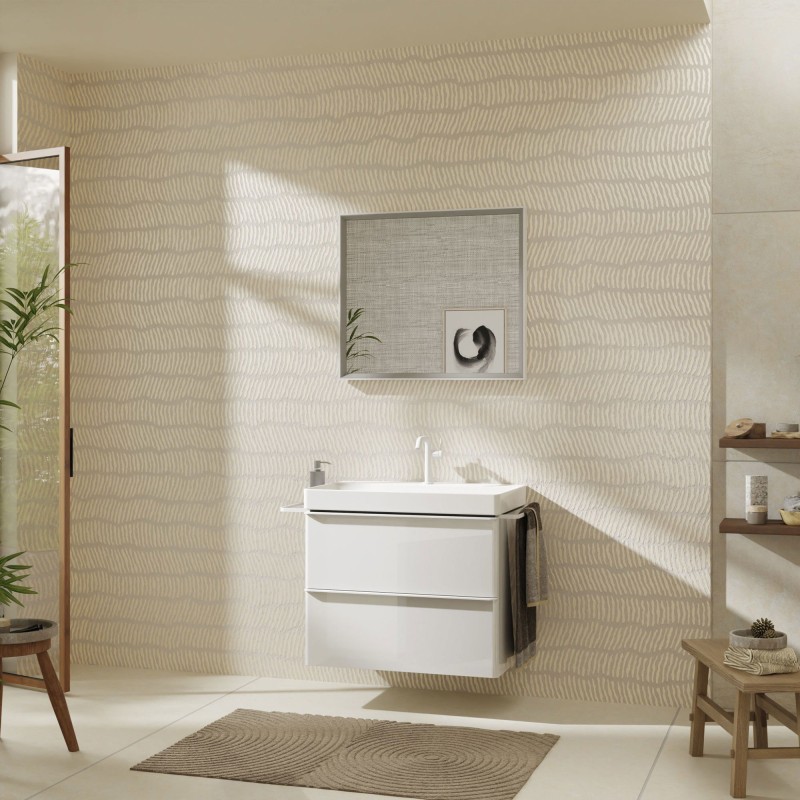 Умывальник 800/480 Xelu Q с отверстием под смеситель, без перелива, 60318450