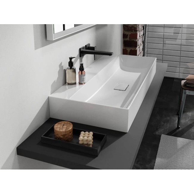 Накладний умивальник 1000/480 Xevolos E без отвору під змішувач і без переливу, 61103450 з покриттям SmartClean