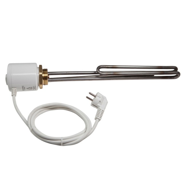 Тен Tenko 3,0 кВт, нарізь 1"1/4 ,гнутий,з термостатом, нерж.