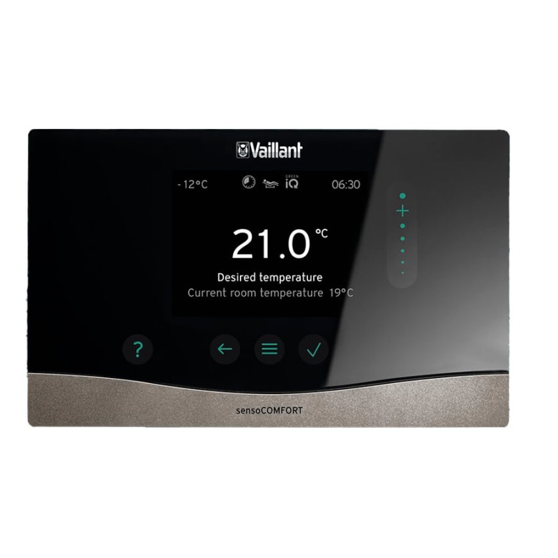 Беспроводной погодозависимый регулятор VAILLANT sensoCOMFORT VRC 720/3 f для системы отопления с шиной eBus